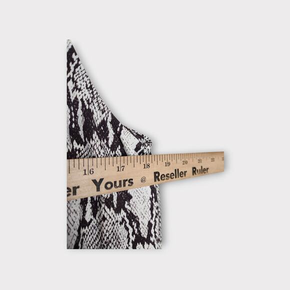 A.L.C Womens Anise Snakeskin Print Halter Neck Sleeveless Blouse 10 Statement - Picture 7 of 11